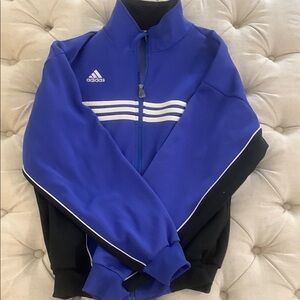 Adidas Royal Blue and Black Zip-Up Jacket